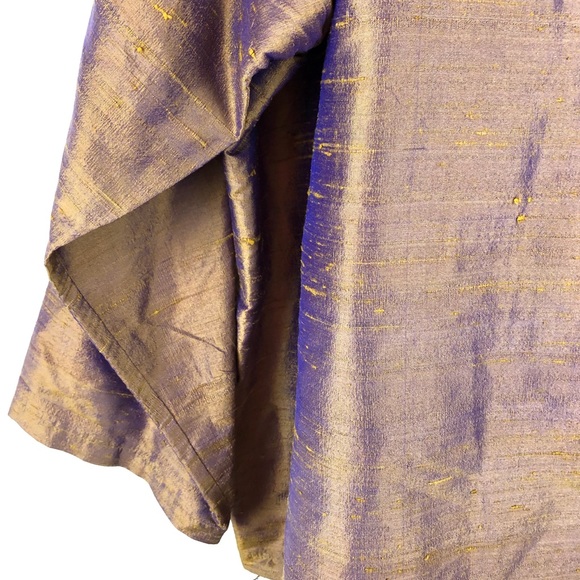 Louis Simon Textured Silk jacket pockets 1X - Picture 6 of 7